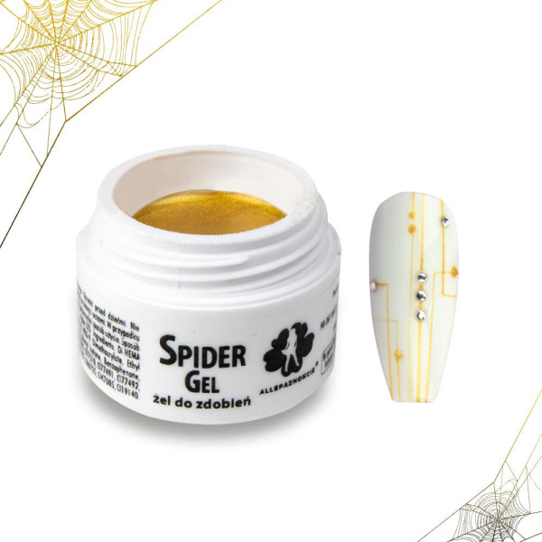 Gélový pavúk UV/LED 3ml zlatý