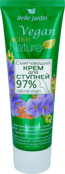 Belle Jardin Vegan active Nature krém na nohy s ľanovým semienkom a D-panthenolom 85ml
