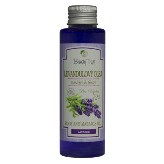 Body Tip Levanduľový masážny a telový olej 100 ml