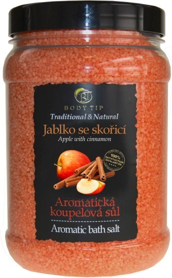 Body Tip Aromatická soľ do kúpeľa Jablko so škoricou 1500g