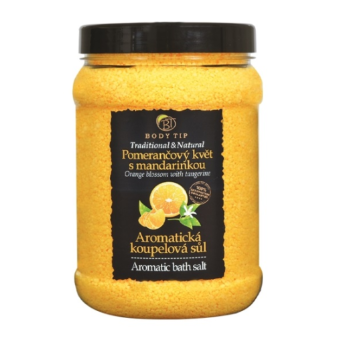 Body Tip Aromatická soľ do kúpeľa Pomarančový kvet s mandarínkou 1500g