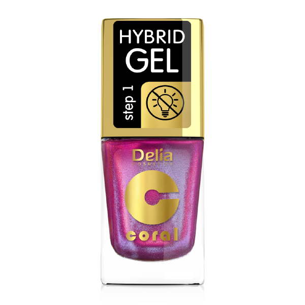 Delia Kozmetický lak Hybridný gél 11ml 107 Raspberry