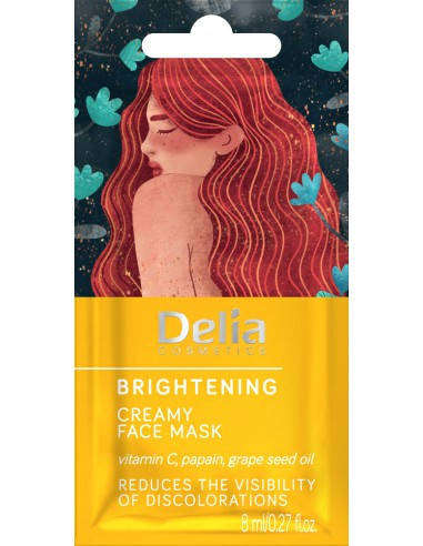 Rozjasňujúca krémová maska na tvár Delia Cosmetic 8ml