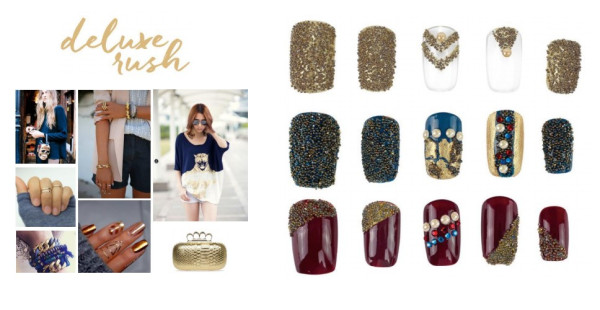Súprava Swarovski Crystals Deluxe Rush gold