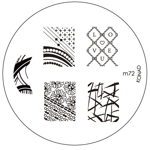 Obrazová doska KONAD Stamps M72