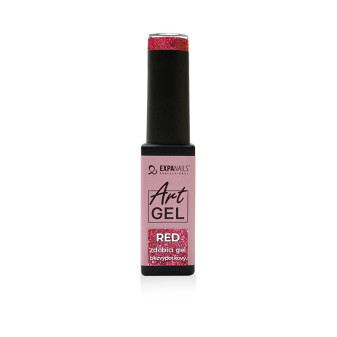 Expa Nails Art gel 005- Červené trblietky 6ml