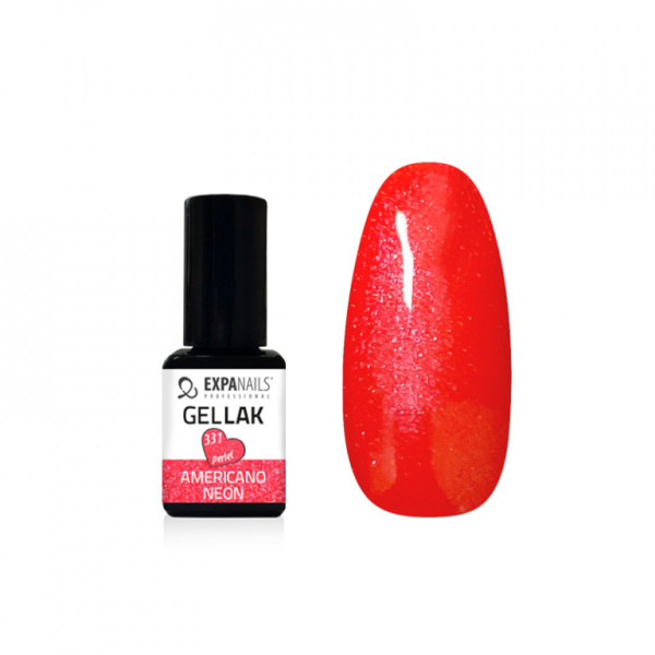 Expa Nails Gel lak Červená kolekcia 5ml Americano neon
