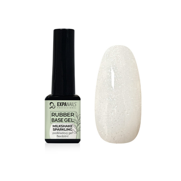 Expa Nails Gumový základný gél Milkshake Sparkling 5ml