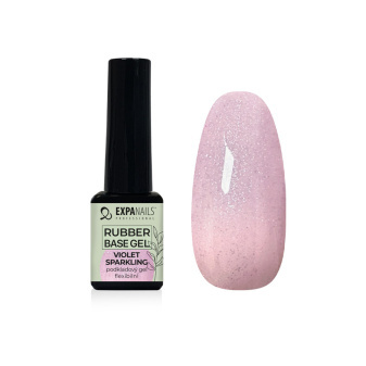 Expa Nails Gél na báze gumy Violet Sparkling 5ml