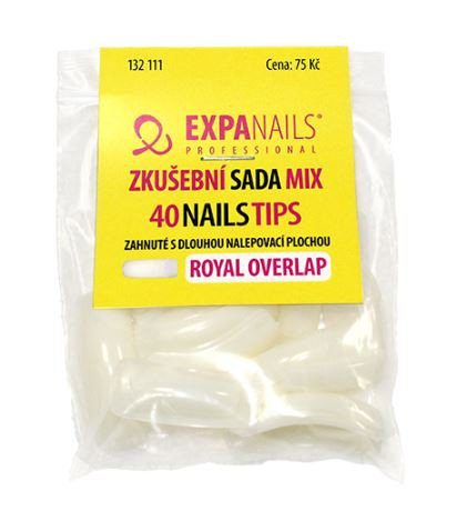 Expa Nails Nechtové tipy Royal Overlap curved Trial set 40ks