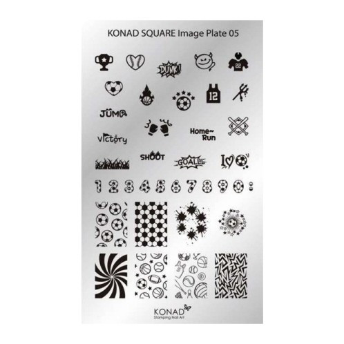 KONAD Stamps obrazová doska Square 05