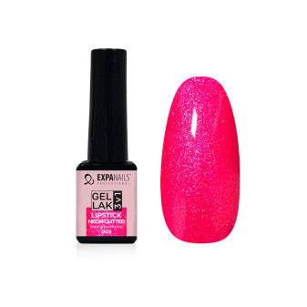 Expa Nails Gél lak 3v1 5ml Rúž neónové trblietky