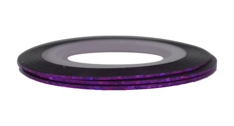 Dekoračná páska Fialový hologram
