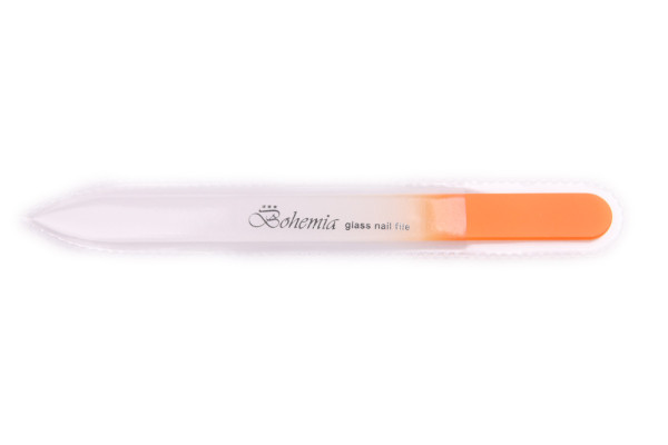 Bohemia Obojstranný sklenený pilník 140/2 mm oranžový