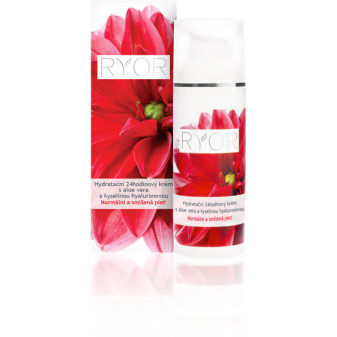 Ryor Hydratačný krém s 24hod. s aloe vera a hyalou. 50 ml