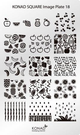 KONAD Stamps obrazová doska Square 18