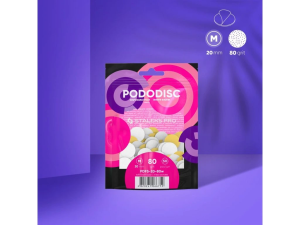 Staleks Pro File white M hrubý 80