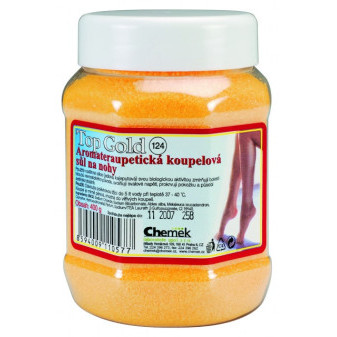 Top gold Aromaterapeutická soľ do kúpeľa na nohy 400g