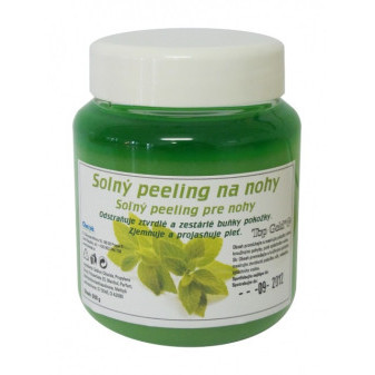 Top gold Soľný peeling na nohy Mäta 550g